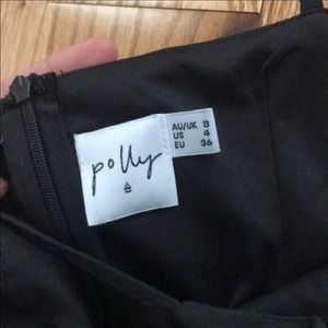 Princess Polly black wrap mini dress